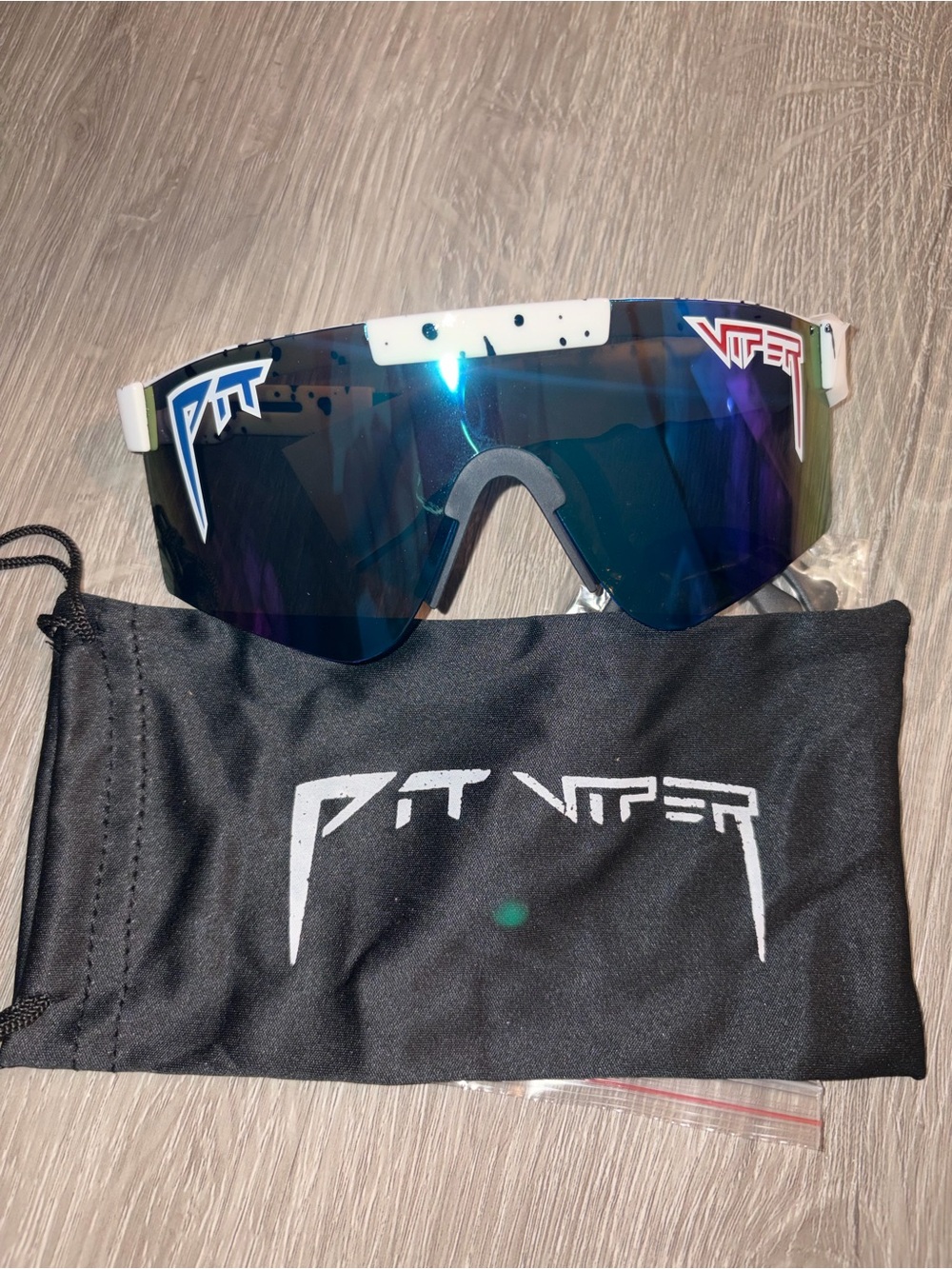 Pit Viper Blue-Purple Mirrored Shield Sunglass Lens